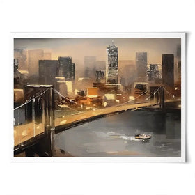 New York From Afar Art Print New York From Afar Art Print wall art product lisima / Shutterstock