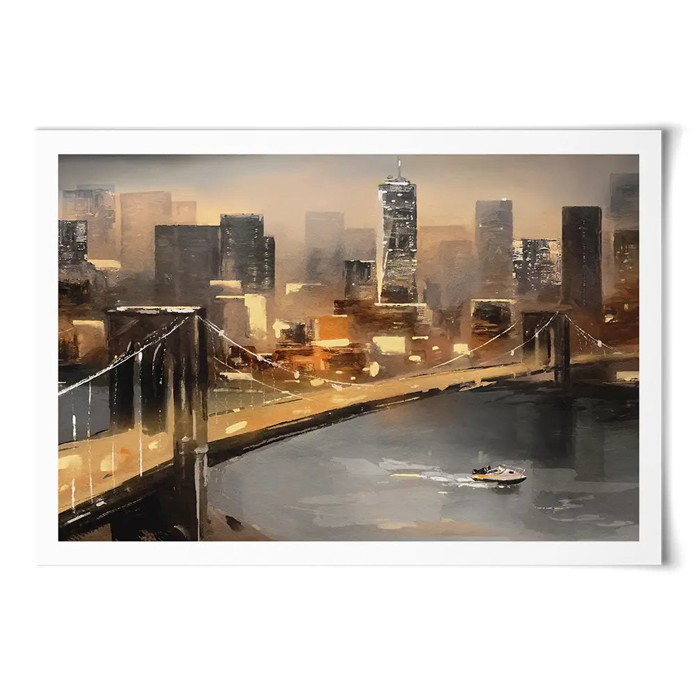 New York From Afar Art Print New York From Afar Art Print wall art product lisima / Shutterstock