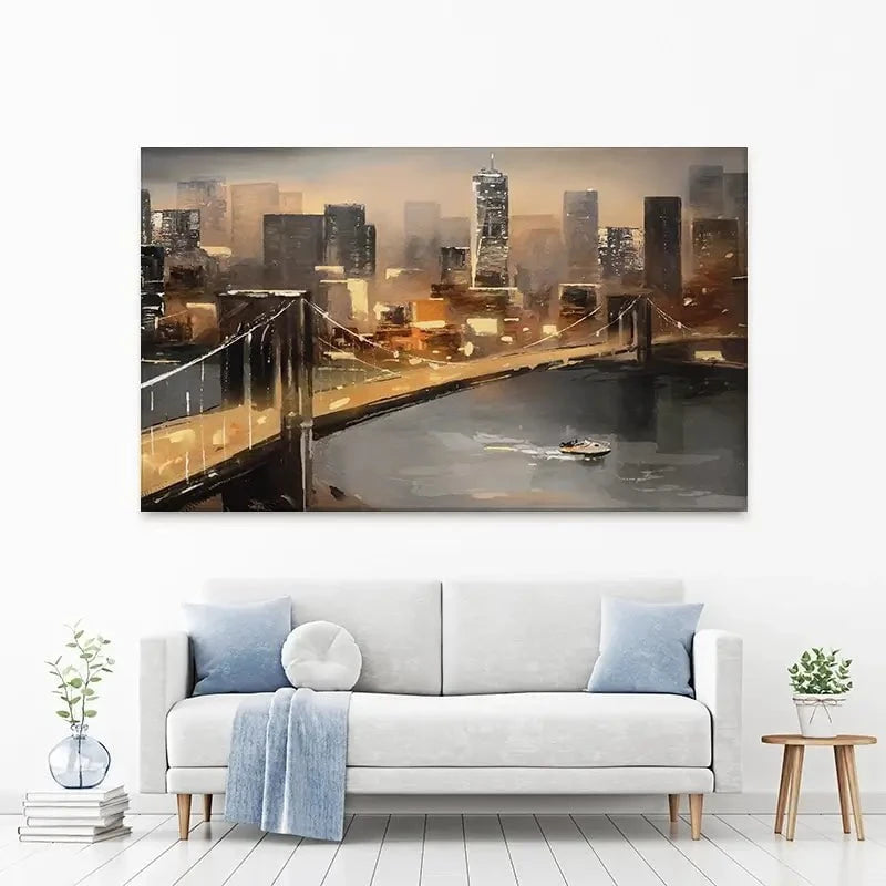 New York From Afar Canvas Print New York From Afar Canvas Print wall art product lisima / Shutterstock