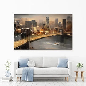 New York From Afar Canvas Print New York From Afar Canvas Print wall art product lisima / Shutterstock