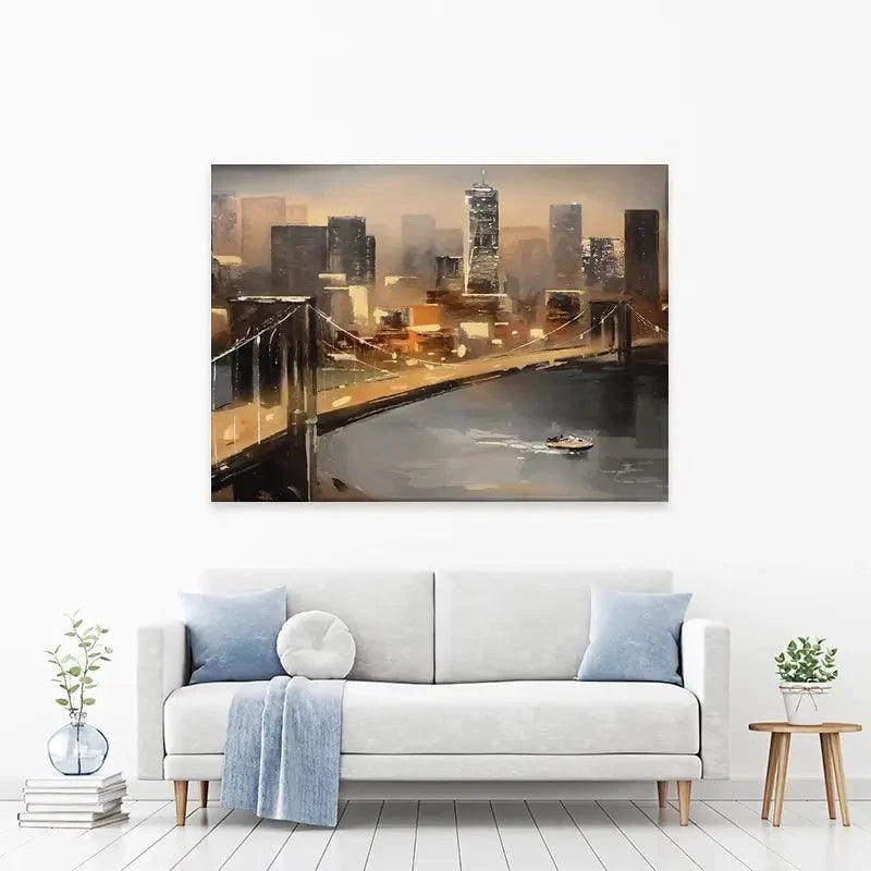 New York From Afar Canvas Print New York From Afar Canvas Print wall art product lisima / Shutterstock