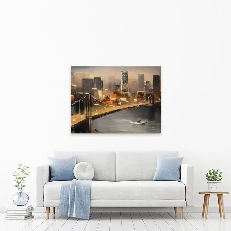 New York From Afar Canvas Print New York From Afar Canvas Print wall art product lisima / Shutterstock
