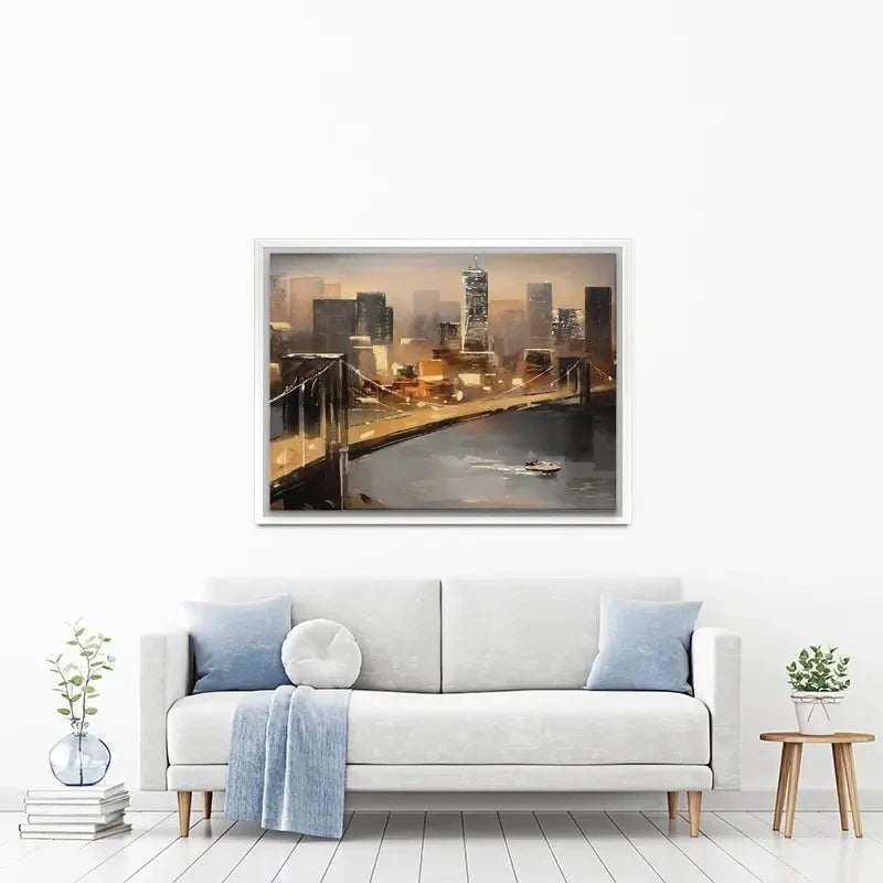New York From Afar Canvas Print New York From Afar Canvas Print wall art product lisima / Shutterstock