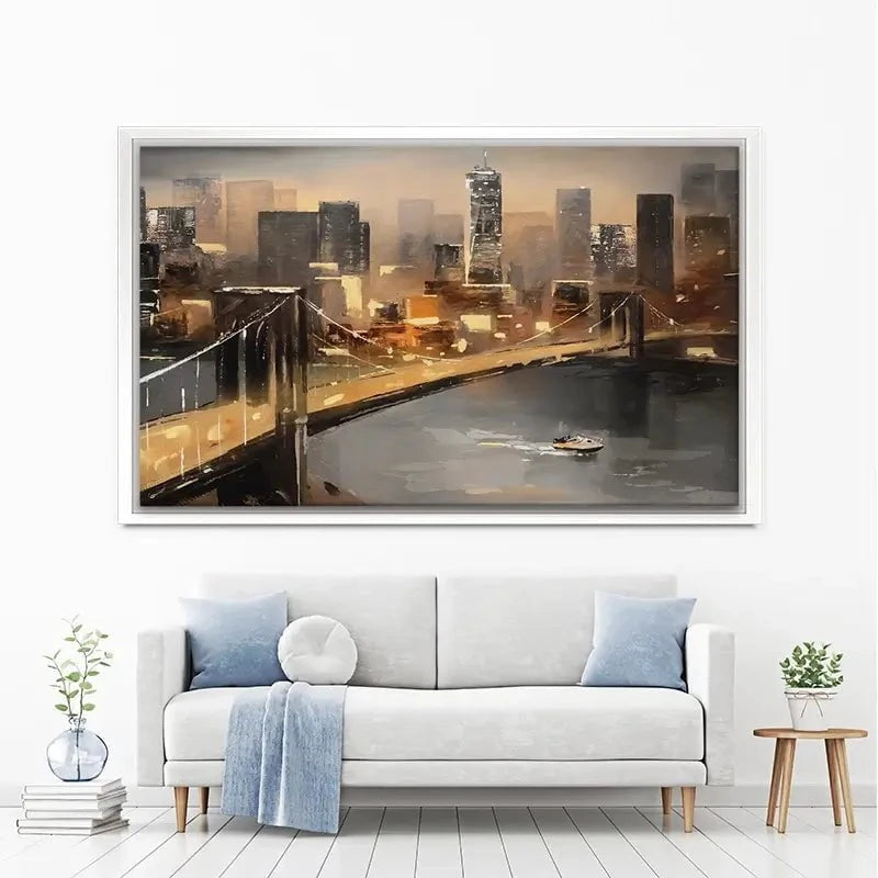New York From Afar Canvas Print New York From Afar Canvas Print wall art product lisima / Shutterstock
