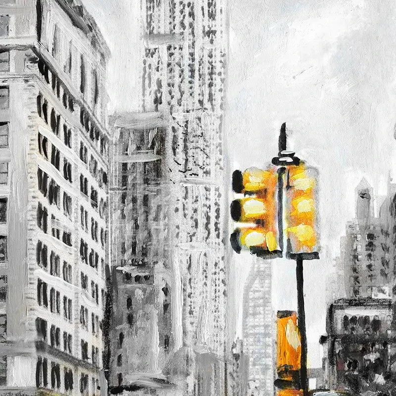 New York In Grey And Yellow Art Print New York In Grey And Yellow Art Print wall art product lisima / Shutterstock