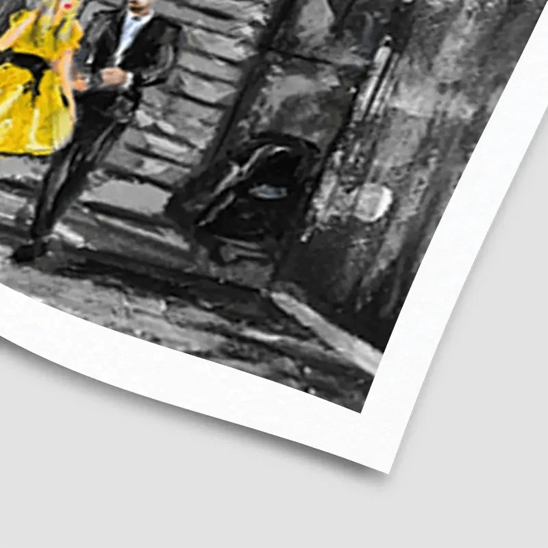 New York In Grey And Yellow Art Print New York In Grey And Yellow Art Print wall art product lisima / Shutterstock