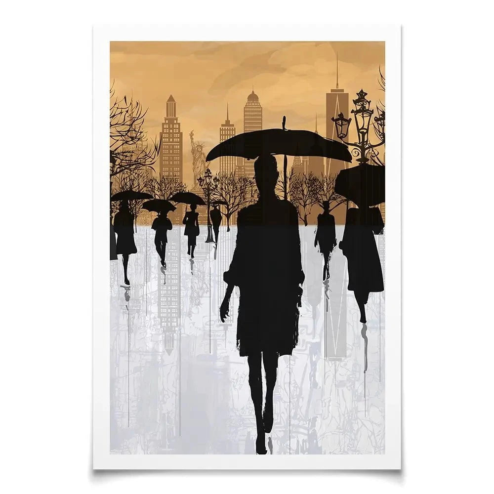 New York Umbrellas Art Print New York Umbrellas Art Print wall art product isaxar / Shutterstock