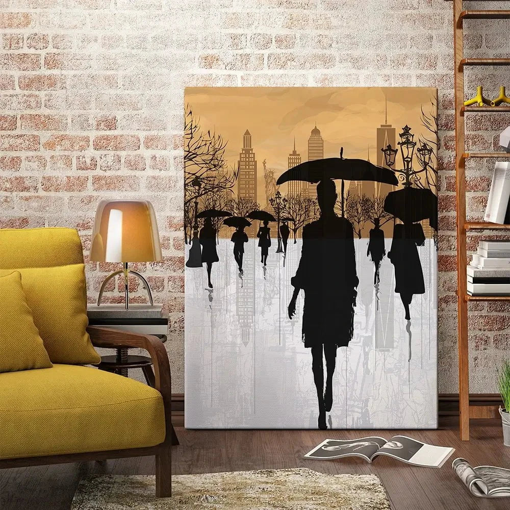 New York Umbrellas Canvas Print New York Umbrellas Canvas Print wall art product isaxar / Shutterstock