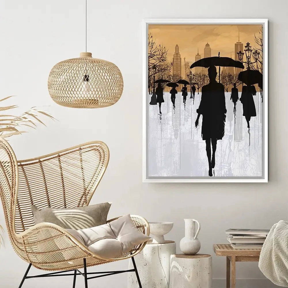 New York Umbrellas Canvas Print New York Umbrellas Canvas Print wall art product isaxar / Shutterstock
