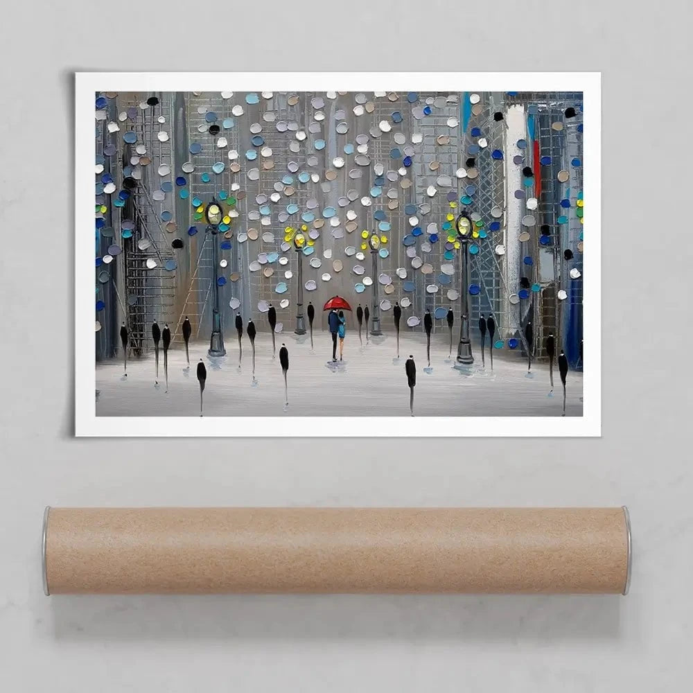 Night City Park Art Print Night City Park Art Print wall art product Ekaterina Ermilkina