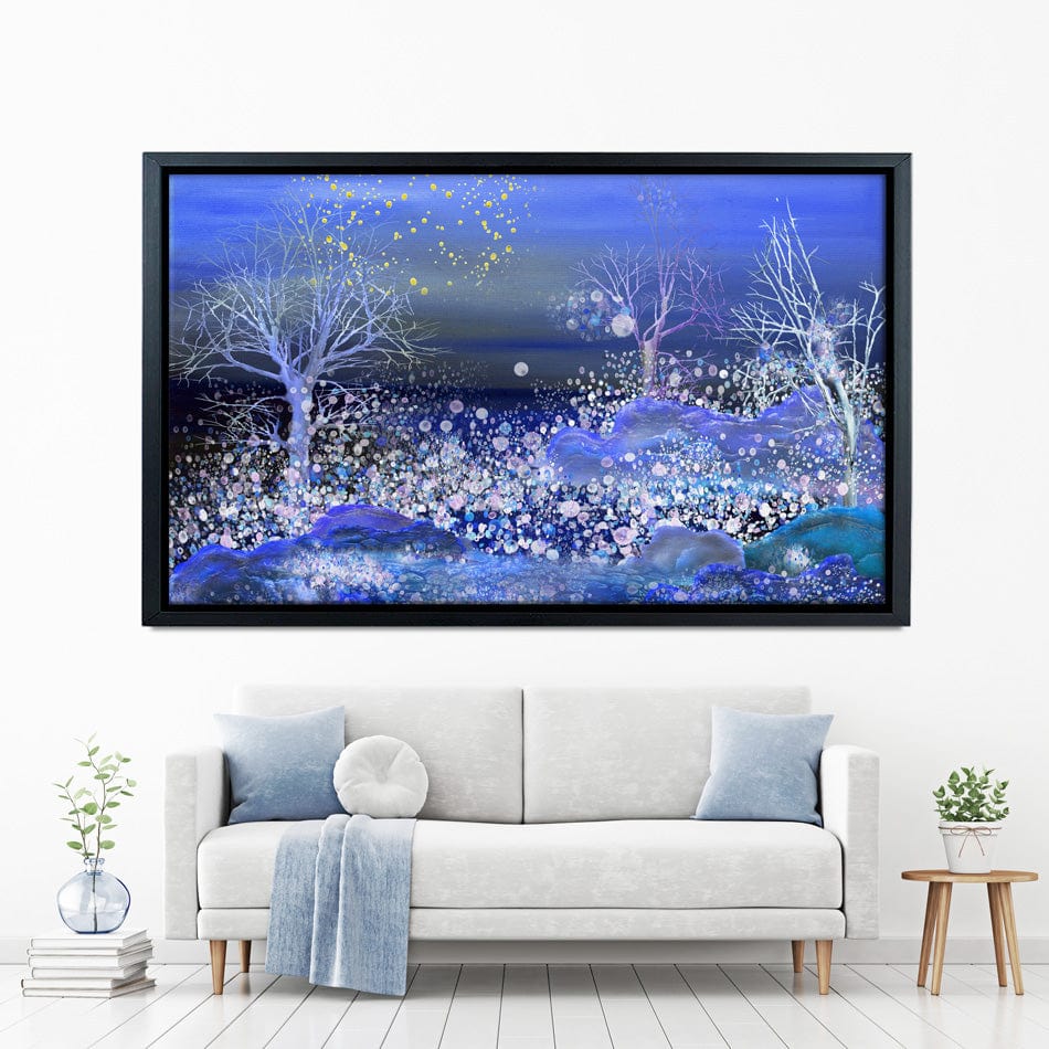 Night Snowfall Canvas Print wall art product kasyanovart / Shutterstock