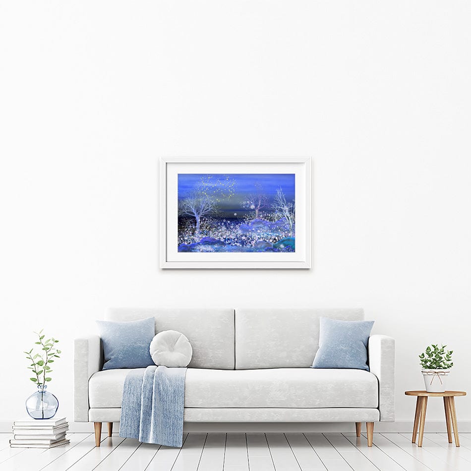 Night Snowfall Framed Art Print wall art product kasyanovart / Shutterstock