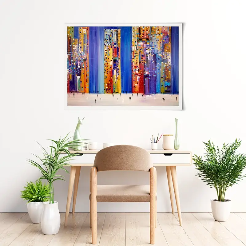 Night Streets Art Print Night Streets Art Print wall art product Ekaterina Ermilkina