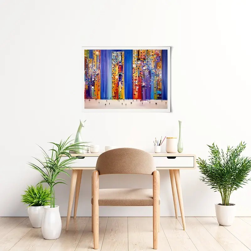 Night Streets Art Print Night Streets Art Print wall art product Ekaterina Ermilkina