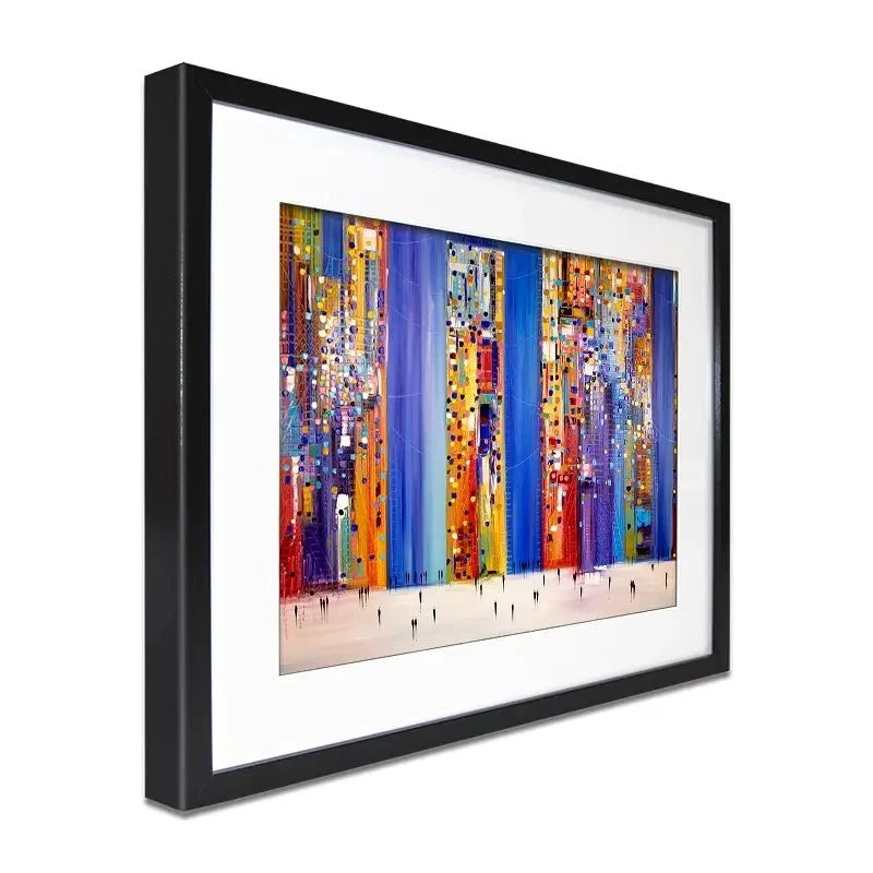 Night Streets Framed Art Print Night Streets Framed Art Print wall art product Ekaterina Ermilkina