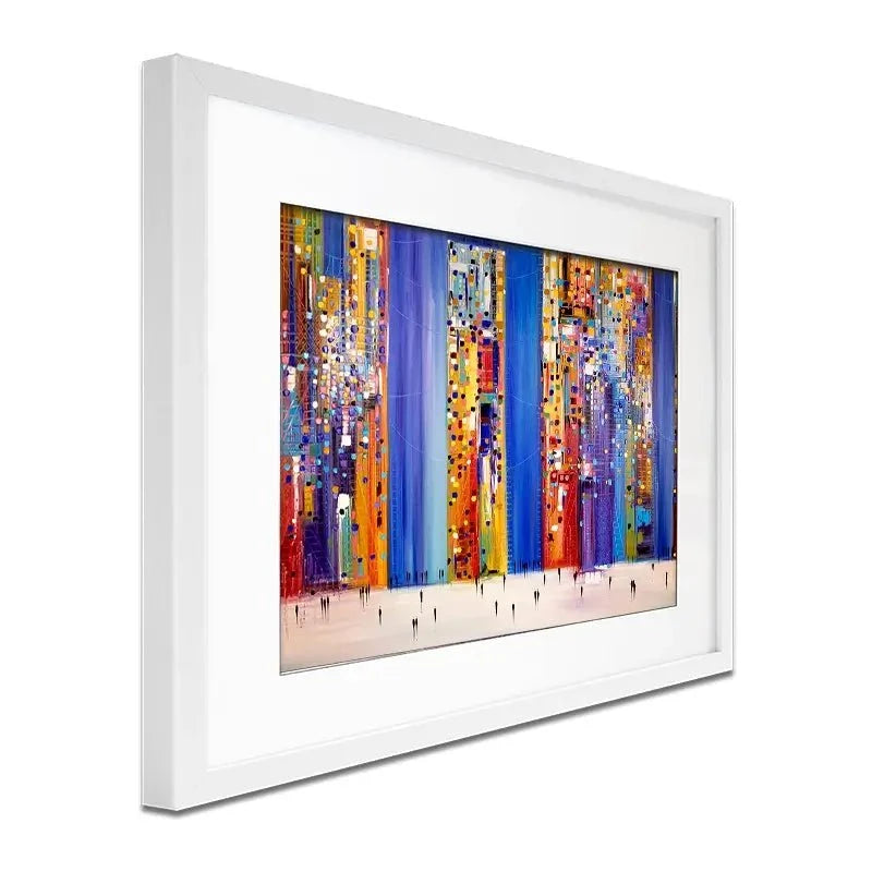 Night Streets Framed Art Print Night Streets Framed Art Print wall art product Ekaterina Ermilkina