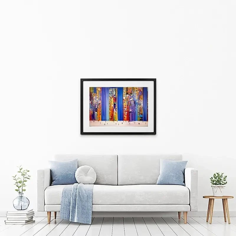 Night Streets Framed Art Print Night Streets Framed Art Print wall art product Ekaterina Ermilkina