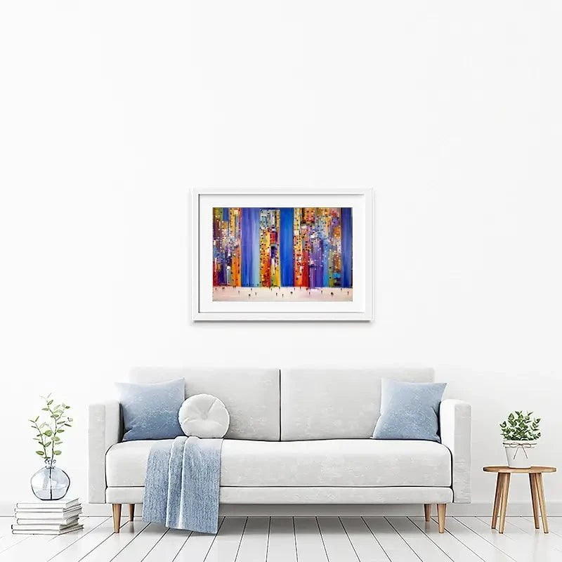 Night Streets Framed Art Print Night Streets Framed Art Print wall art product Ekaterina Ermilkina