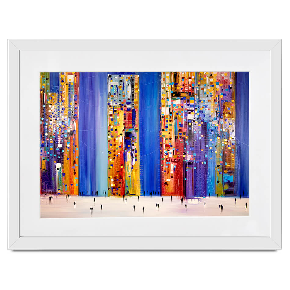 Night Streets Framed Art Print Night Streets Framed Art Print wall art product Ekaterina Ermilkina