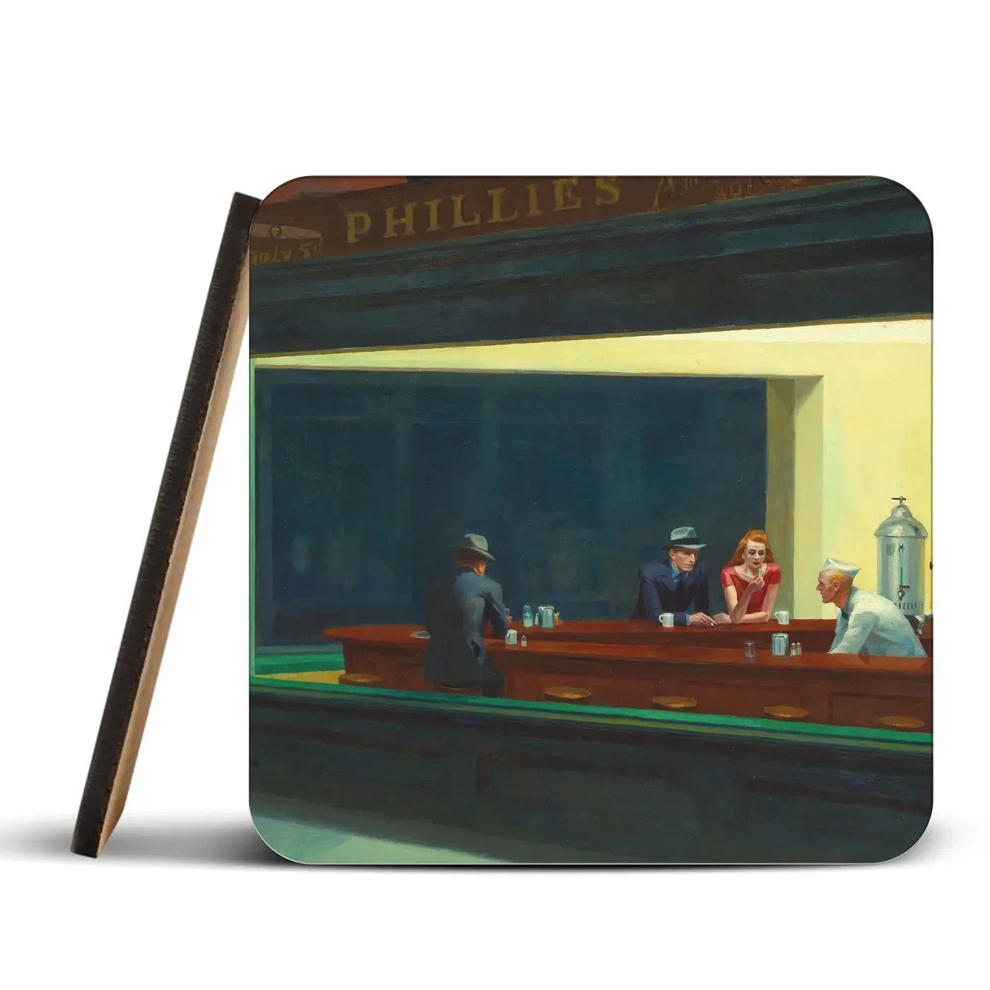 Nighthawks Coaster Set Nighthawks Coaster Set wall art product Edward Hopper