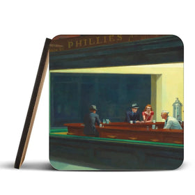 Nighthawks Coaster Set Nighthawks Coaster Set wall art product Edward Hopper