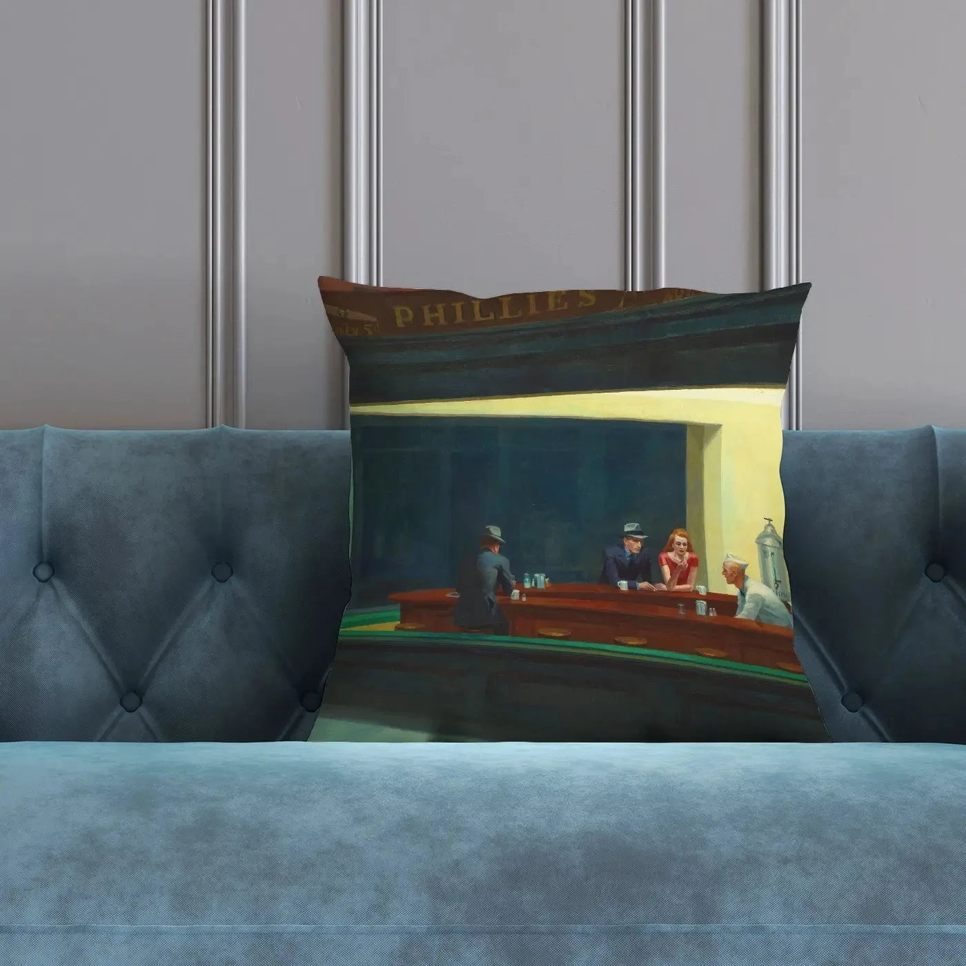 Nighthawks Cushion Nighthawks Cushion wall art product Edward Hopper