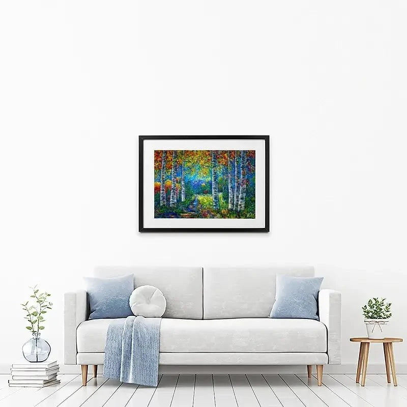 Nocturne Blue Landscape Framed Art Print Nocturne Blue Landscape Framed Art Print wall art product Lena Owens - Independent