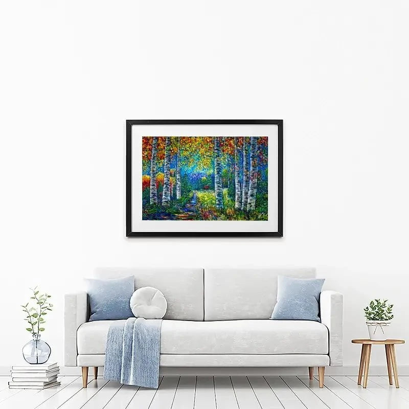 Nocturne Blue Landscape Framed Art Print Nocturne Blue Landscape Framed Art Print wall art product Lena Owens - Independent