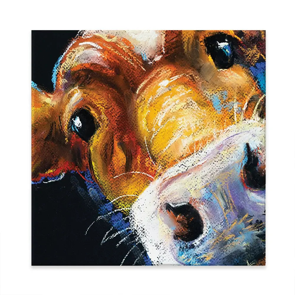 Nosy Cow Square Canvas Print Nosy Cow Square Canvas Print wall art product Ivailo Nikolov / Shutterstock