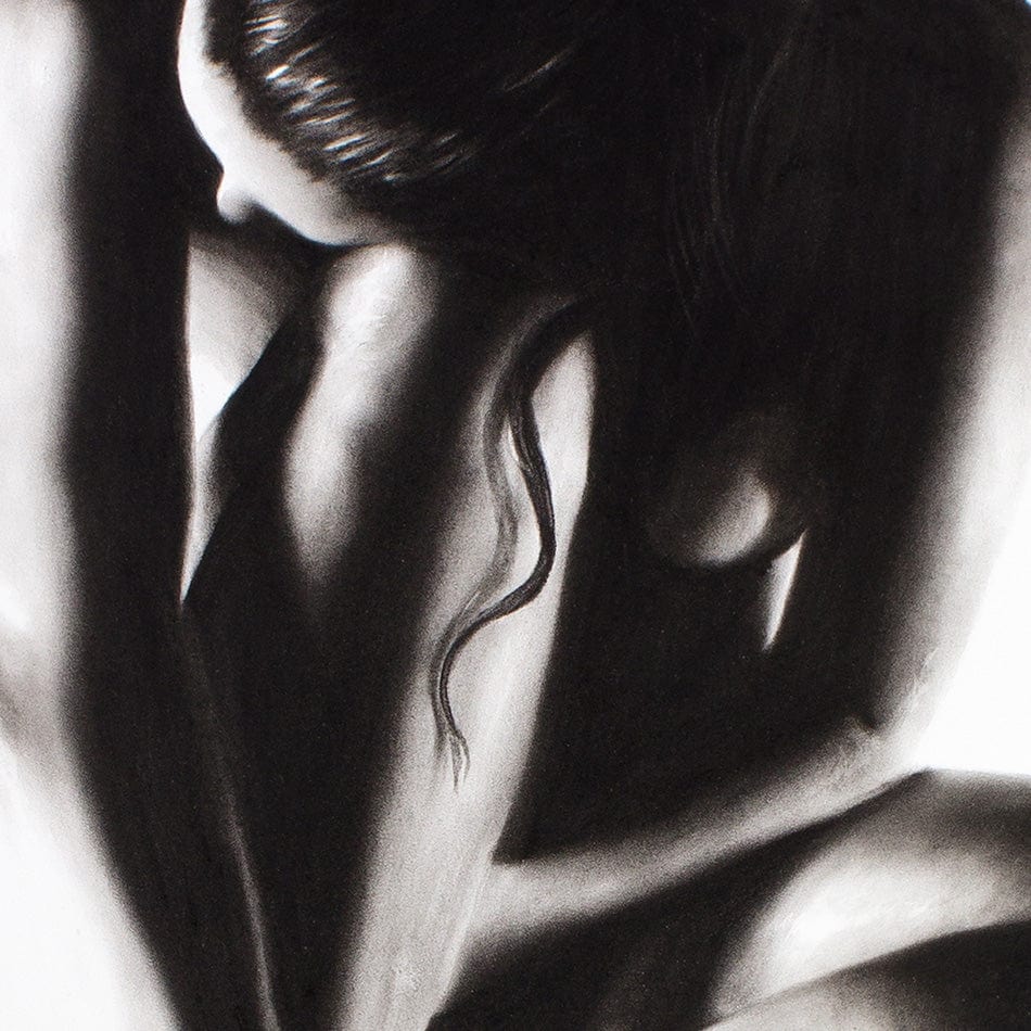 Nude Woman Charcoal Study 41 Art Print wall art product Ashvin Harrison