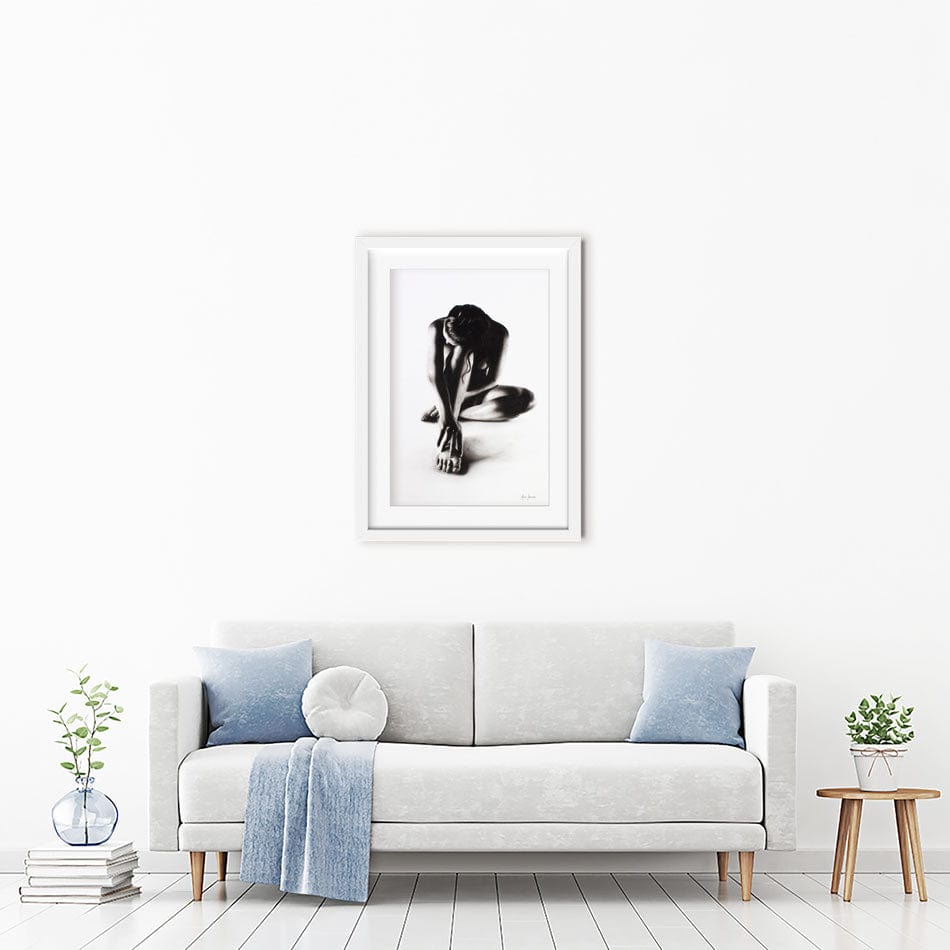 Nude Woman Charcoal Study 41 Framed Art Print wall art product Ashvin Harrison