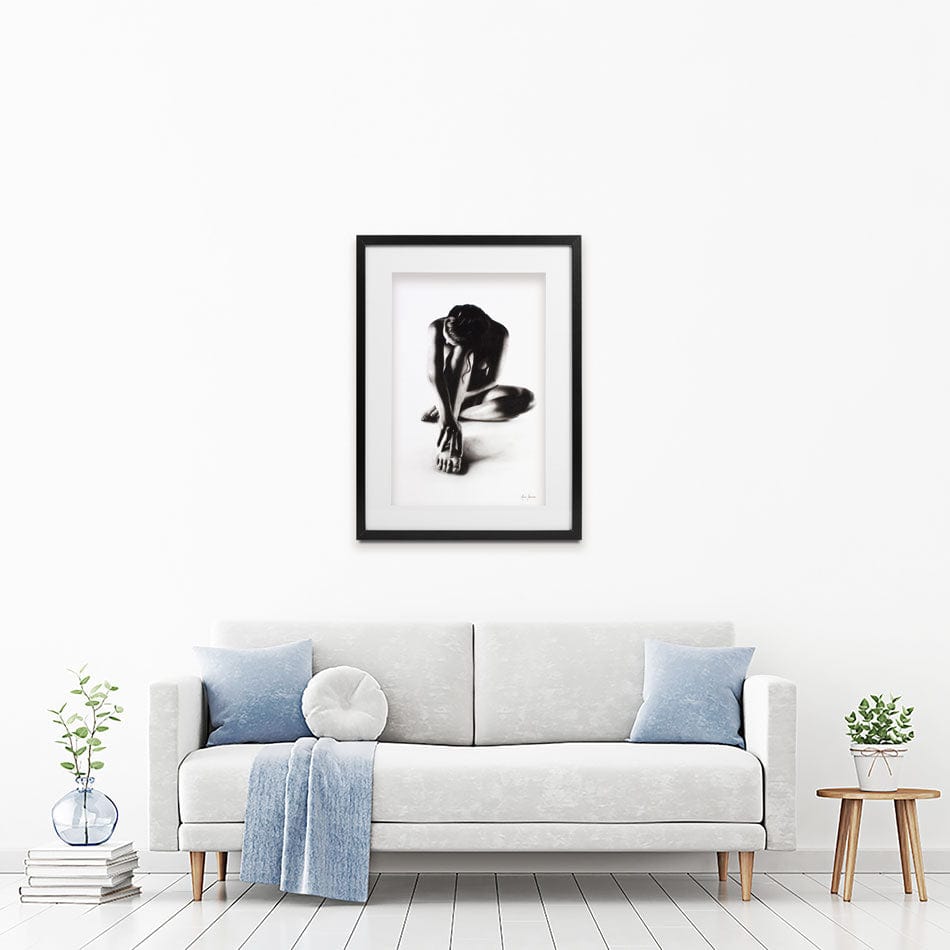 Nude Woman Charcoal Study 41 Framed Art Print wall art product Ashvin Harrison