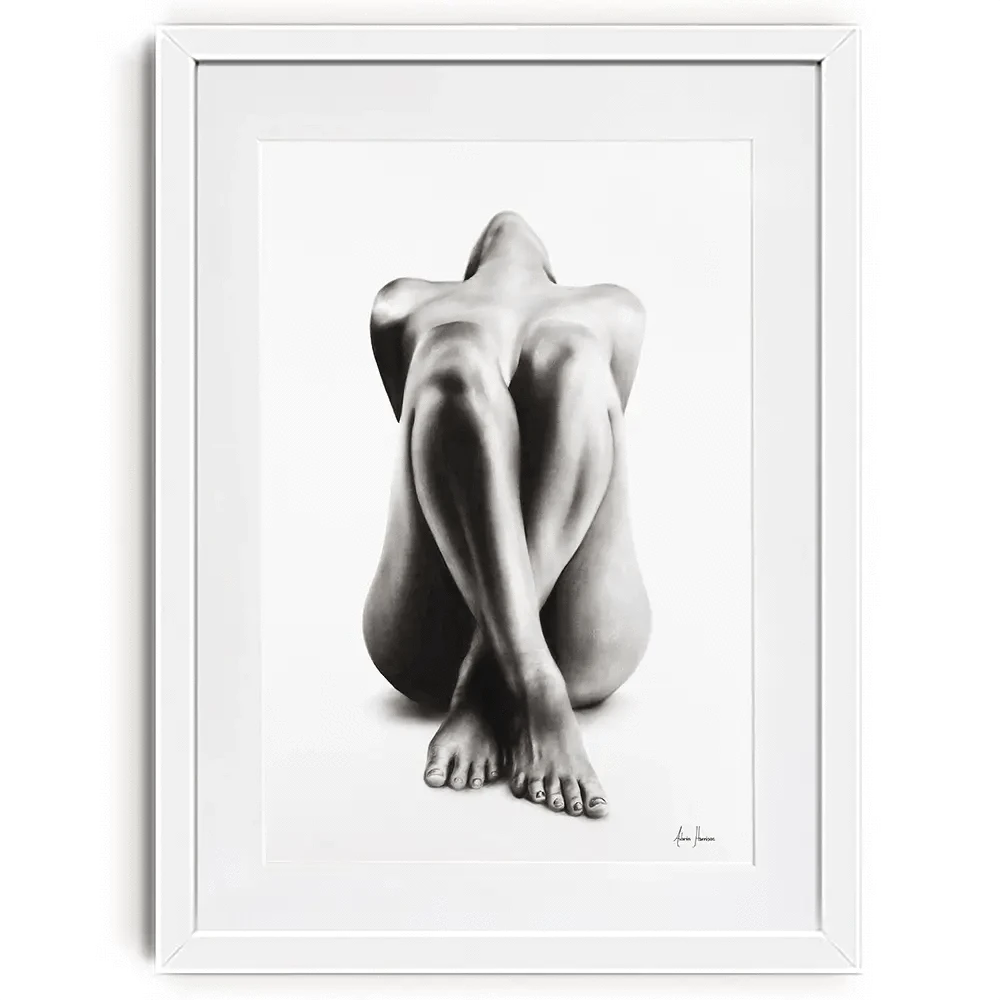 Nude Woman Charcoal Study Framed Art Print Nude Woman Charcoal Study Framed Art Print wall art product Ashvin Harrison