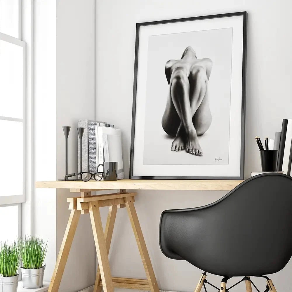 Nude Woman Charcoal Study Framed Art Print Nude Woman Charcoal Study Framed Art Print wall art product Ashvin Harrison