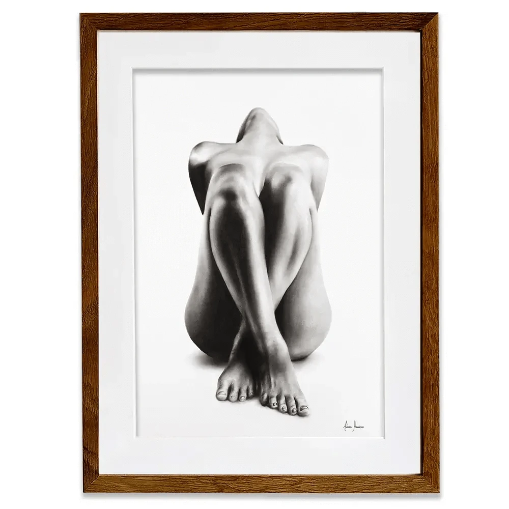 Nude Woman Charcoal Study Framed Art Print Nude Woman Charcoal Study Framed Art Print wall art product Ashvin Harrison