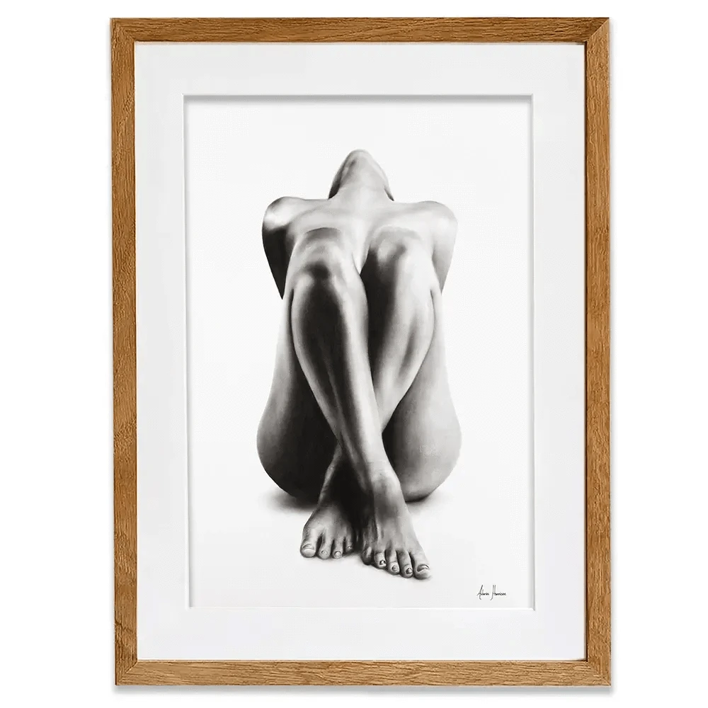 Nude Woman Charcoal Study Framed Art Print Nude Woman Charcoal Study Framed Art Print wall art product Ashvin Harrison