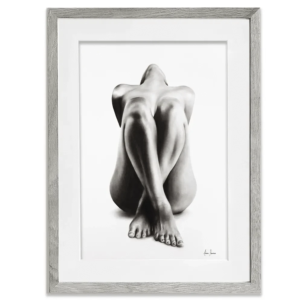 Nude Woman Charcoal Study Framed Art Print Nude Woman Charcoal Study Framed Art Print wall art product Ashvin Harrison