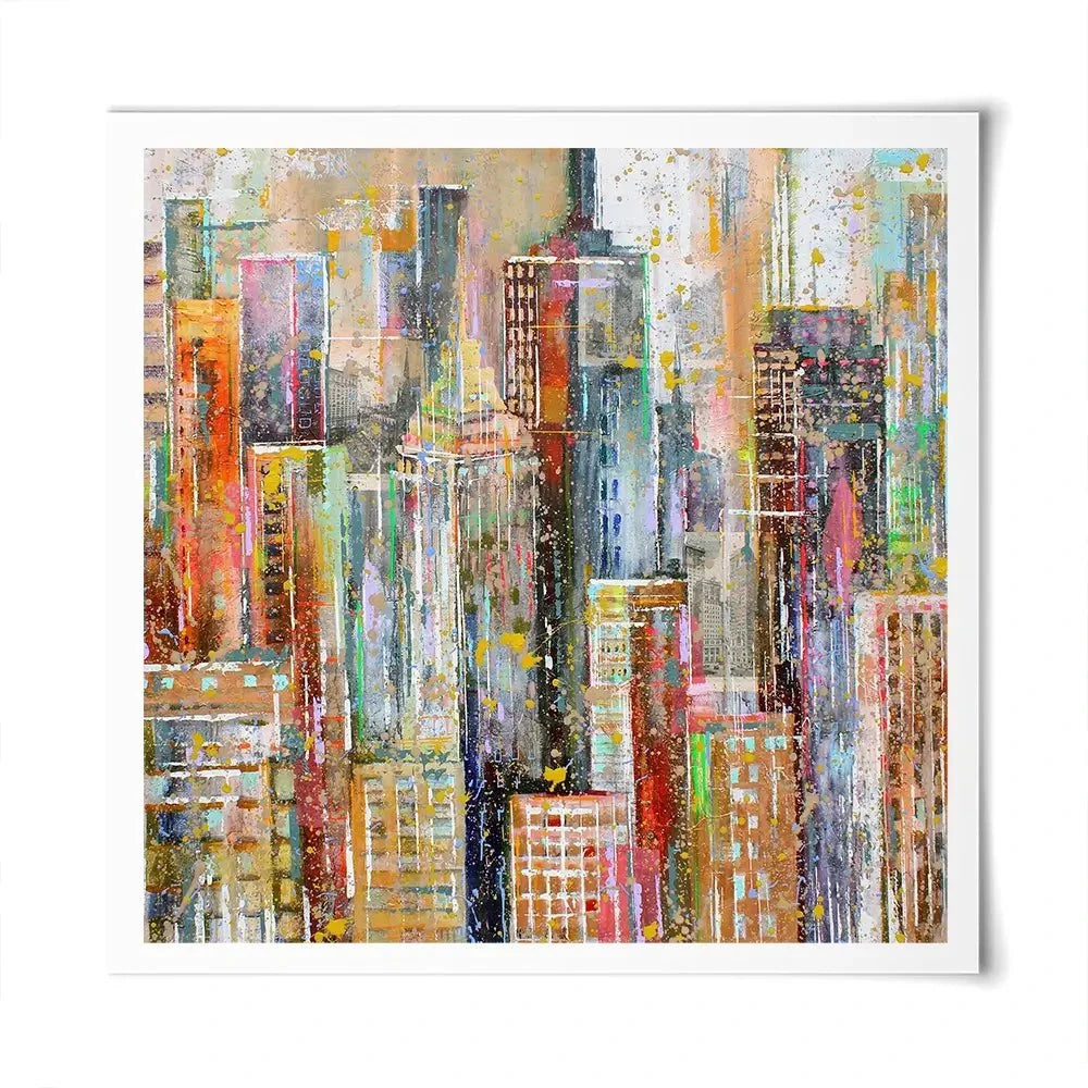 NY City Square Art Print NY City Square Art Print wall art product Studio Paint-Ing