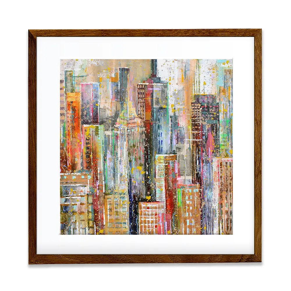 NY City Square Framed Art Print NY City Square Framed Art Print wall art product Studio Paint-Ing