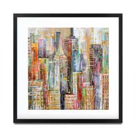 NY City Square Framed Art Print NY City Square Framed Art Print wall art product Studio Paint-Ing