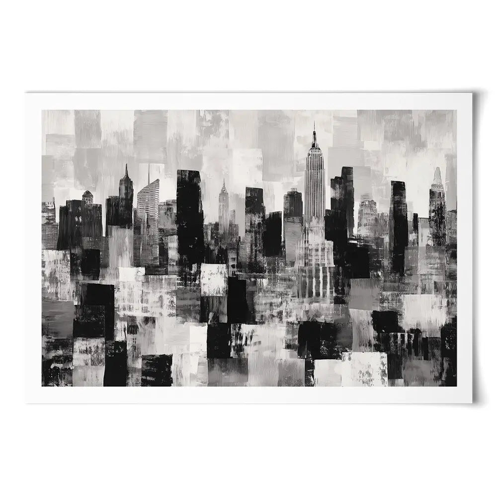 NYC Collage Art Print NYC Collage Art Print wall art product Chromatic Storm Studio
