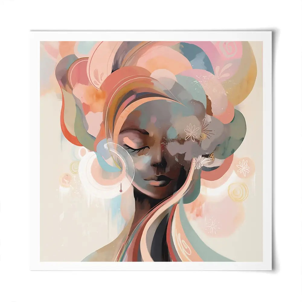 Nyla Blossom Square Art Print Nyla Blossom Square Art Print wall art product Bella Eve