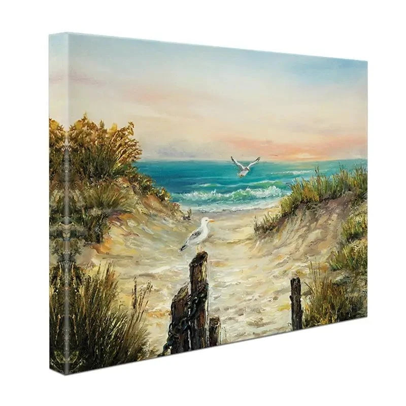 Ocean Beach Dunes Canvas Print Ocean Beach Dunes Canvas Print wall art product Boyan Dimitrov / Shutterstock