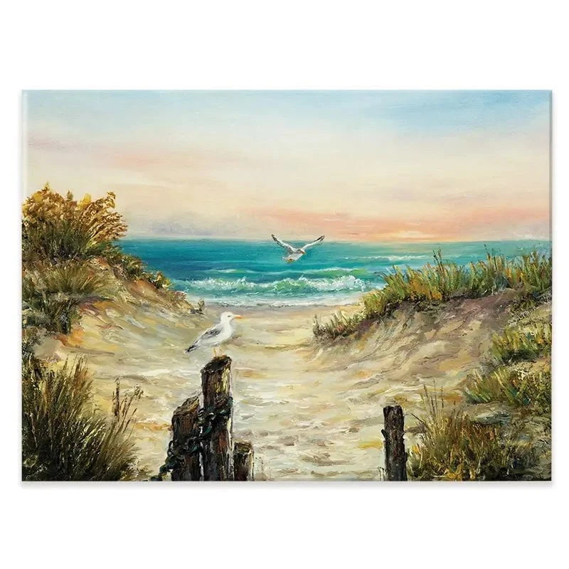 Ocean Beach Dunes Canvas Print Ocean Beach Dunes Canvas Print wall art product Boyan Dimitrov / Shutterstock