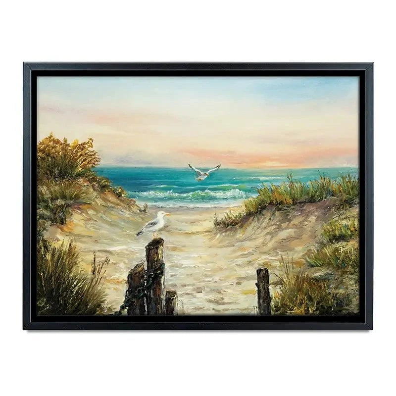 Ocean Beach Dunes Canvas Print Ocean Beach Dunes Canvas Print wall art product Boyan Dimitrov / Shutterstock