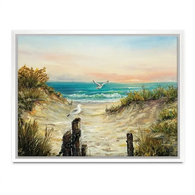 Ocean Beach Dunes Canvas Print Ocean Beach Dunes Canvas Print wall art product Boyan Dimitrov / Shutterstock