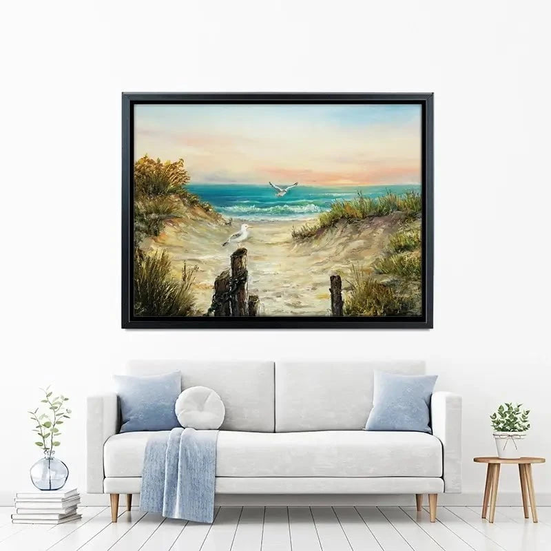 Ocean Beach Dunes Canvas Print Ocean Beach Dunes Canvas Print wall art product Boyan Dimitrov / Shutterstock