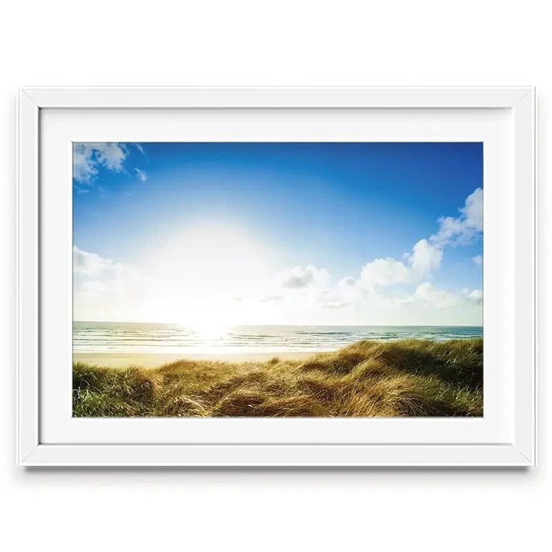 Ocean Beach View Framed Art Print Ocean Beach View Framed Art Print wall art product Sergey Novikov / Shutterstock