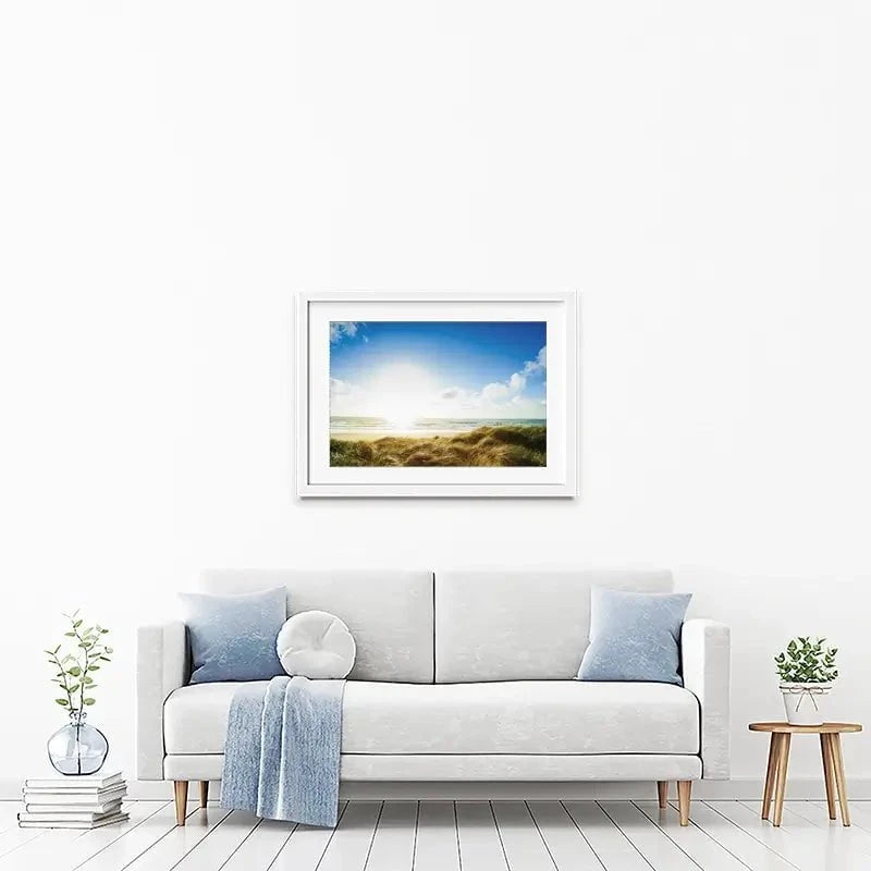 Ocean Beach View Framed Art Print Ocean Beach View Framed Art Print wall art product Sergey Novikov / Shutterstock