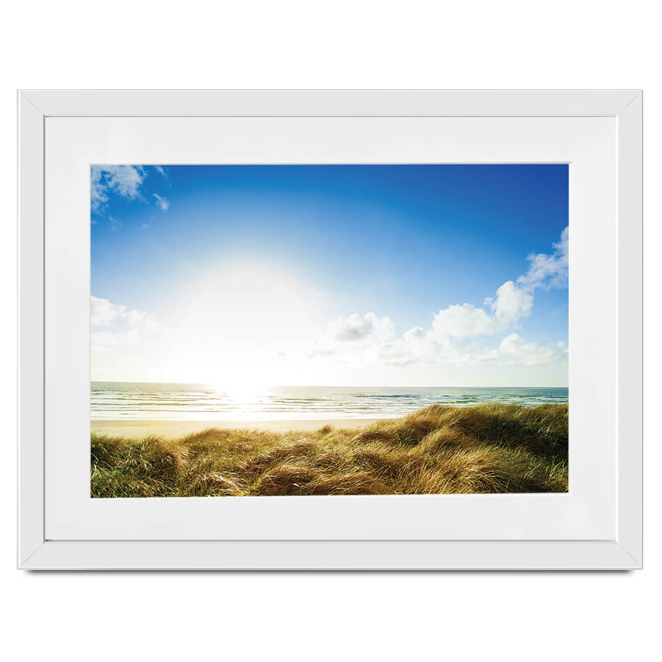 Ocean Beach View Framed Art Print Ocean Beach View Framed Art Print wall art product Sergey Novikov / Shutterstock